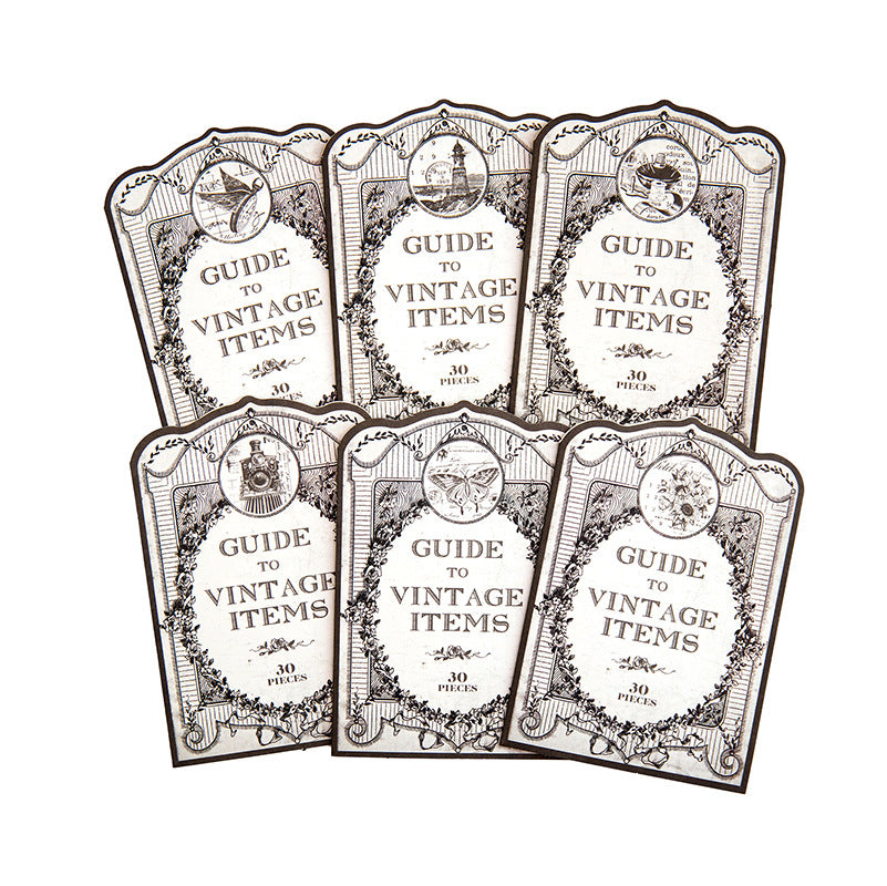 30pcs Vintage Scrapbook Stickers JWJZ