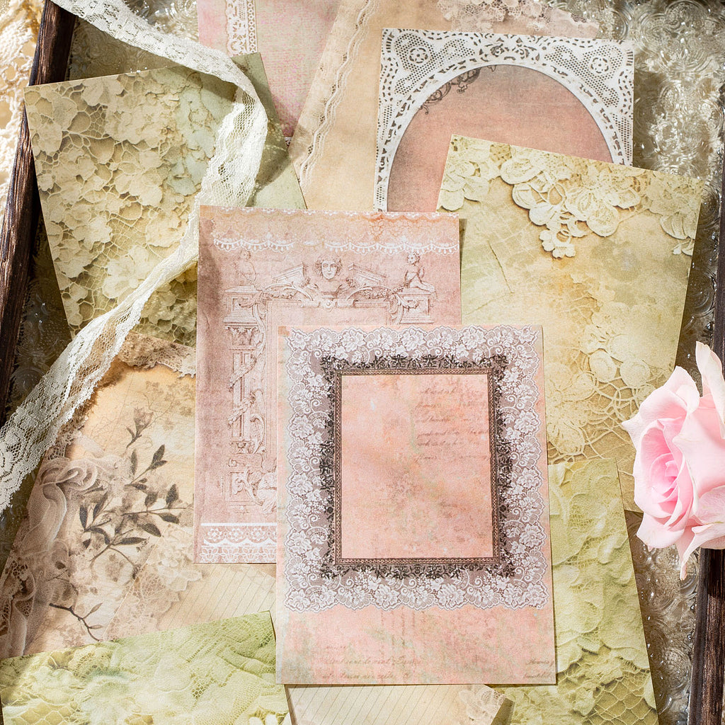 30 Sheets Vintage Scrapbook Paper MXLS