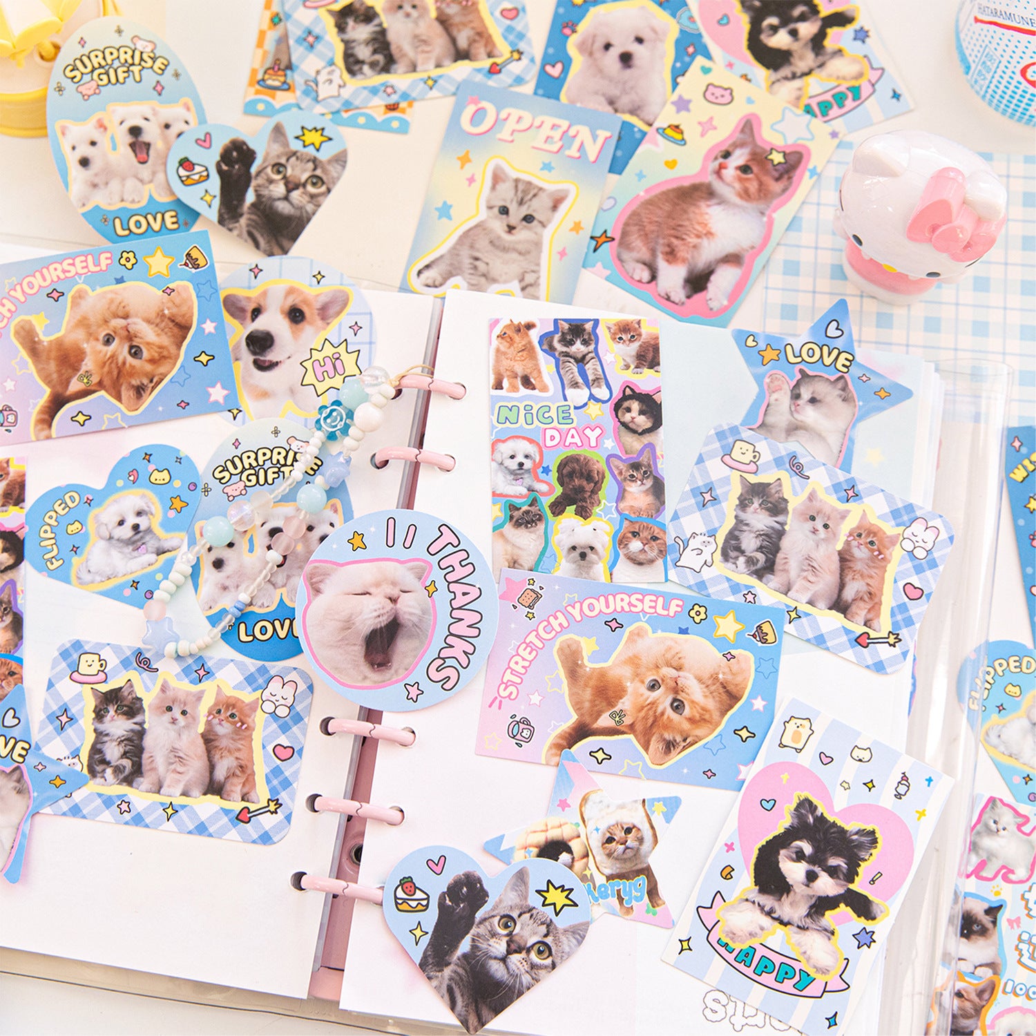 30pcs Animal Pet Stickers ABLY