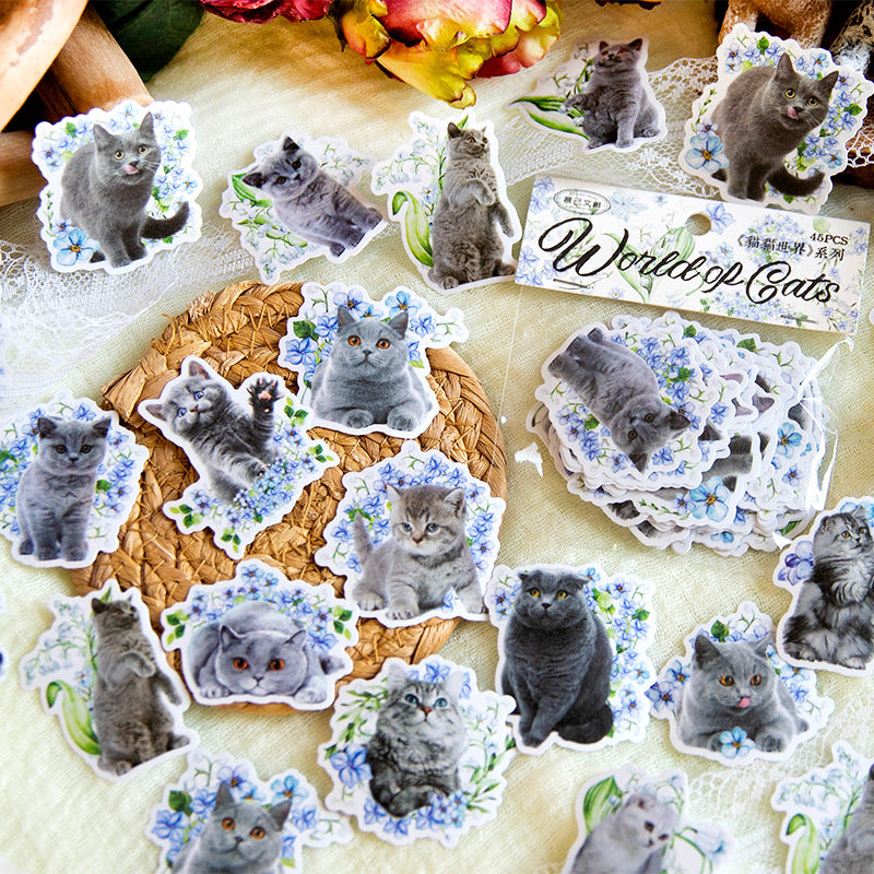 50PCS Cat Washi Stickers MMSJ