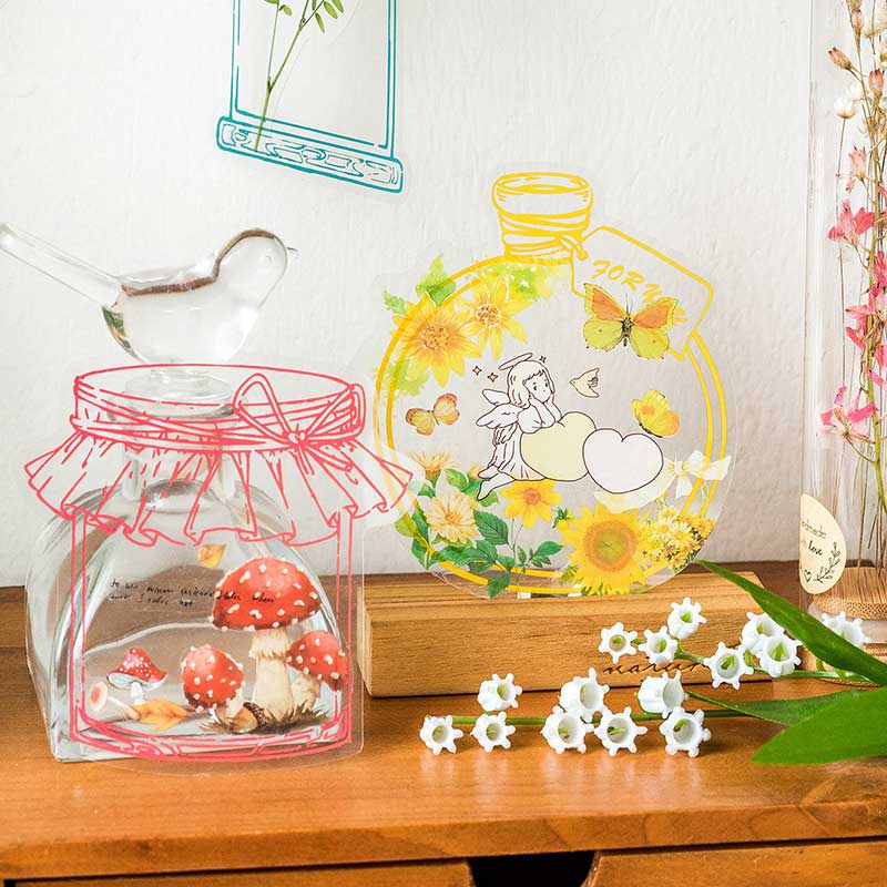 Rainbow Color Bottle Stickers