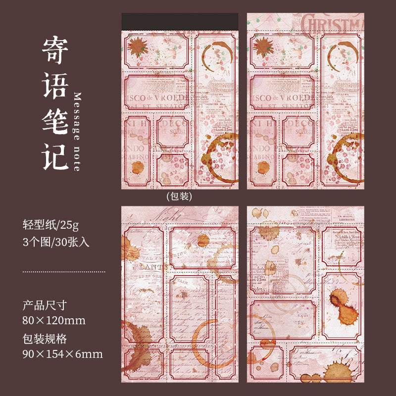 30pcs Vintage Notepad KFRJ
