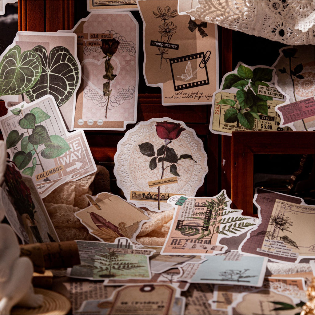 30pcs Vintage Scrapbook Stickers YCXL