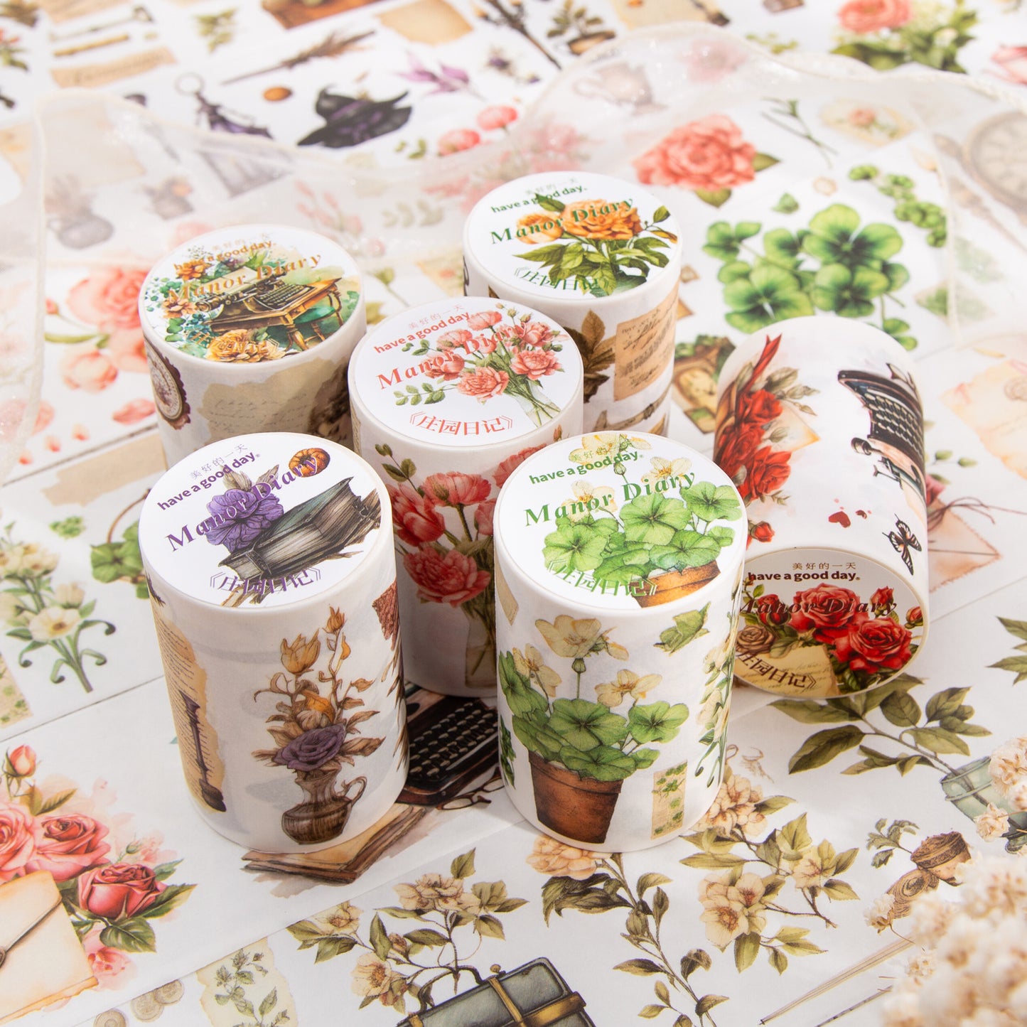 1 Roll Garden Theme Washi Tape ZYRJ