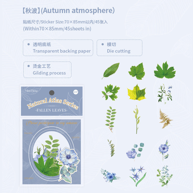45pcs Scrapbook Stickers FDXL