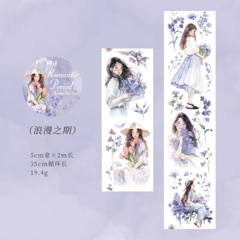 1 Roll Fashion Girl Washi Tape XDNH