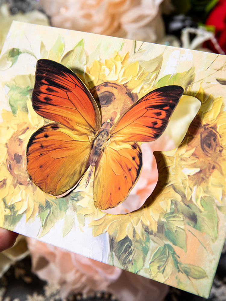30PCS PET Butterfly Stickers HDYJ