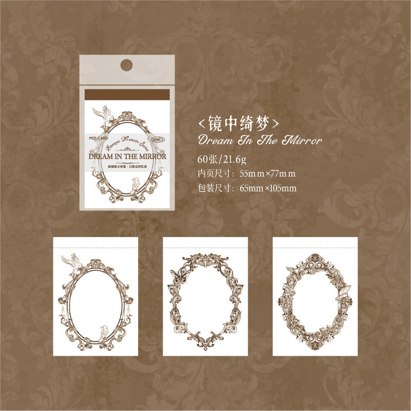 60 sheets Vintage Notepad BLKHYL