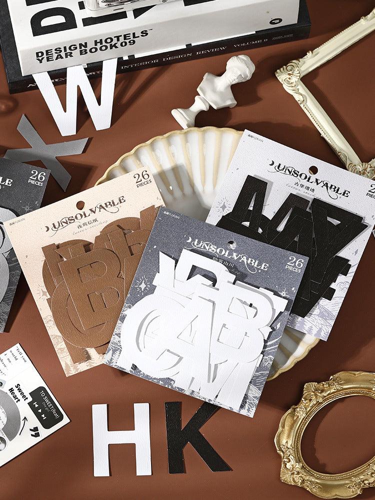 26pcs Letter Sickers WJLM