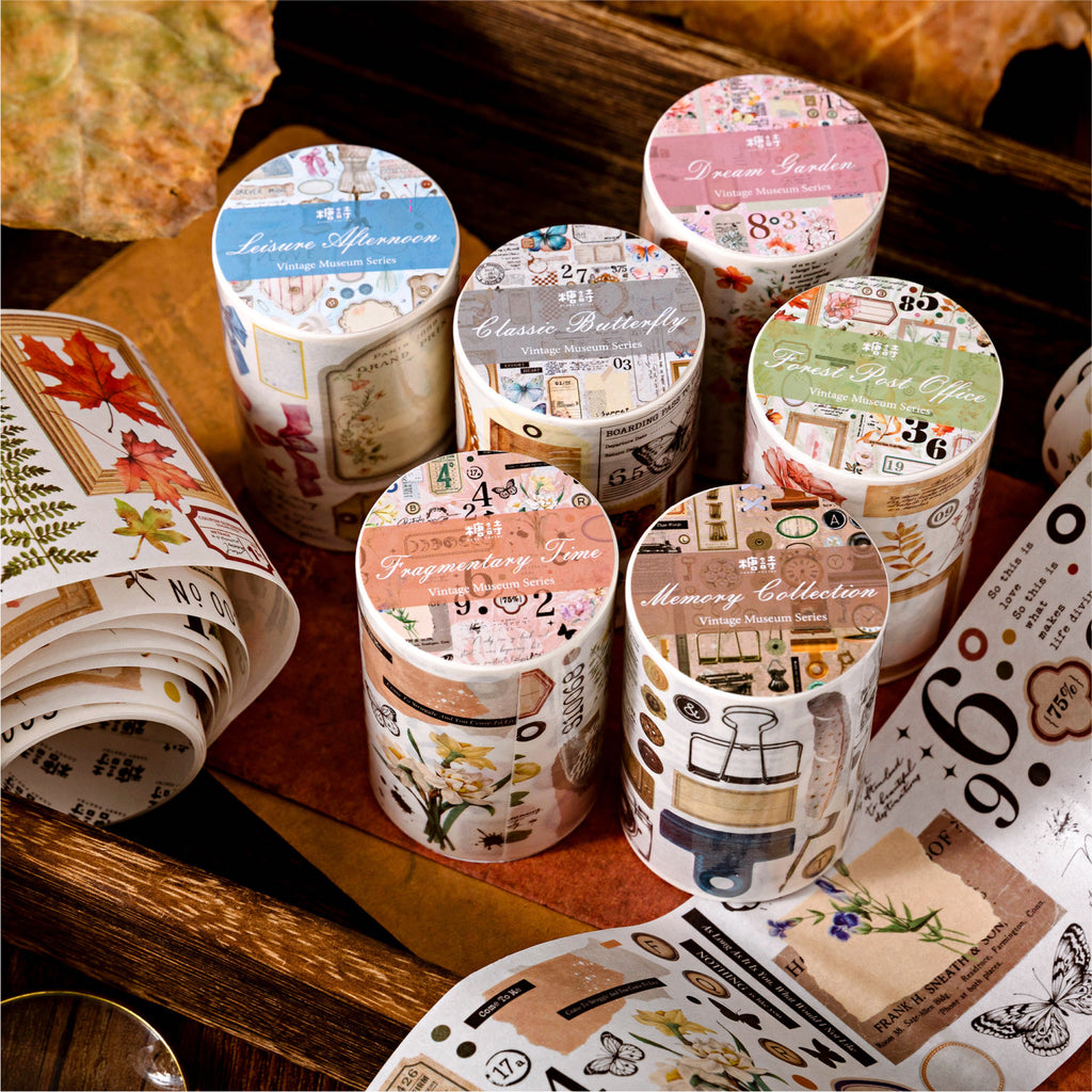 1 Roll Vintage Washi Tape FGBWG