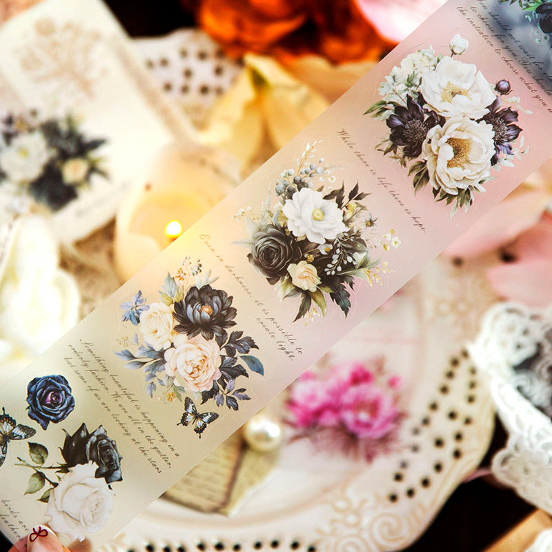 1 Roll Flowers PET Tape HHYLK