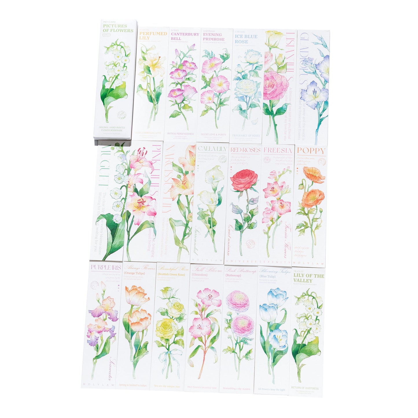 20 Pcs Paper Flowers Bookmark HHJX