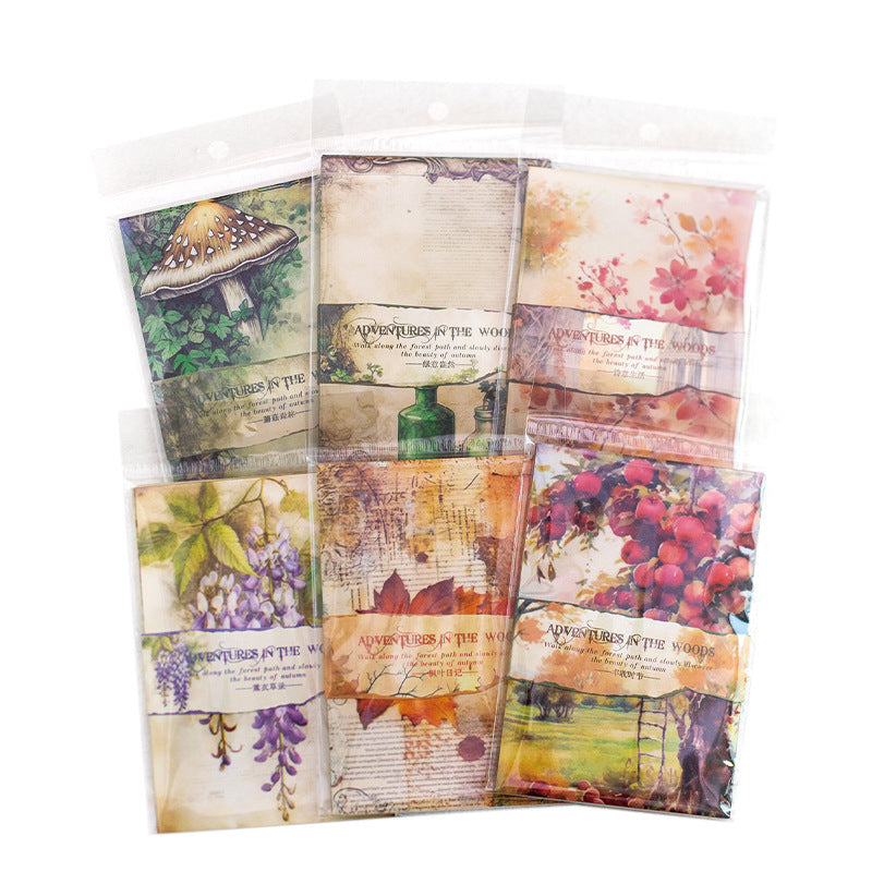 30Pcs Forest Theme Scrapbook Paper LJQY