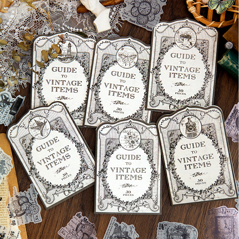 30pcs Vintage Scrapbook Stickers JWJZ