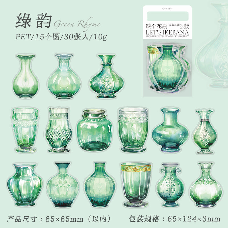 30pcs PET Bottle Stickesr QGHP