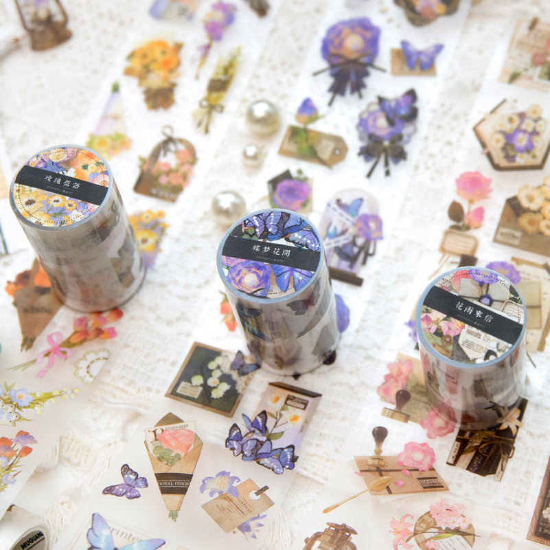 1 Roll Flowers PET Tape HZJS