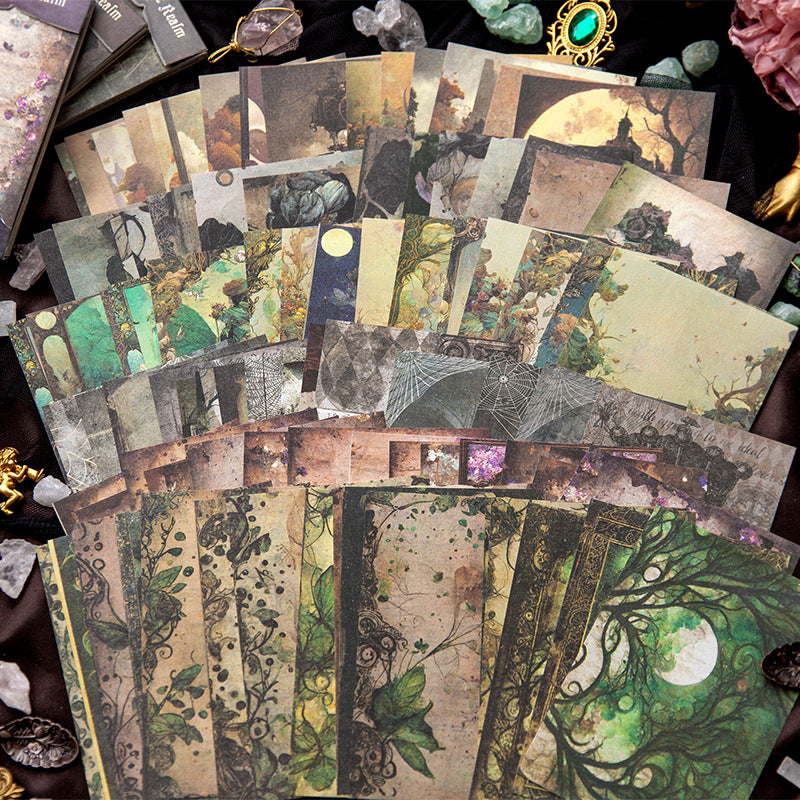 48pcs Vintage Scrapbook Paper HWMJ