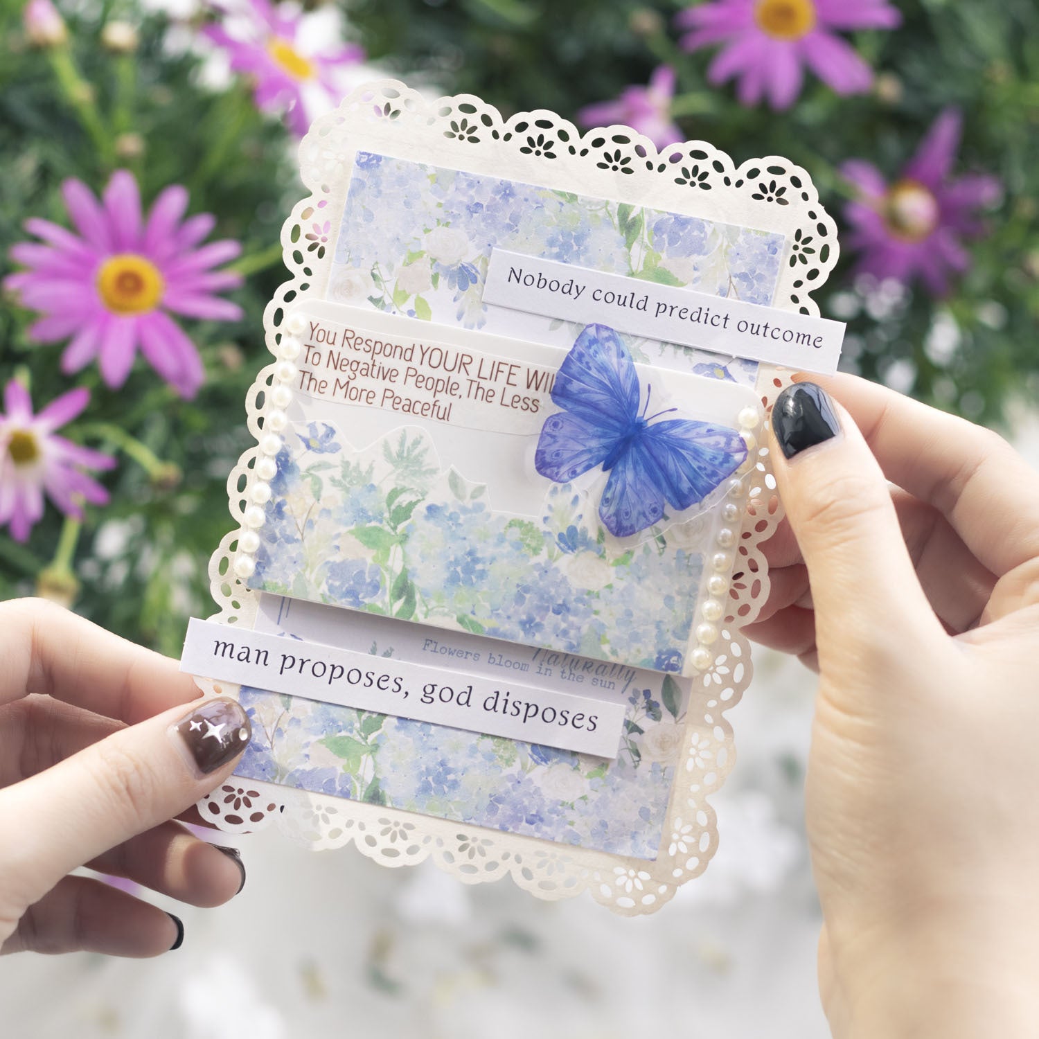 20 Pcs Floral Stickers and Paper CRHY