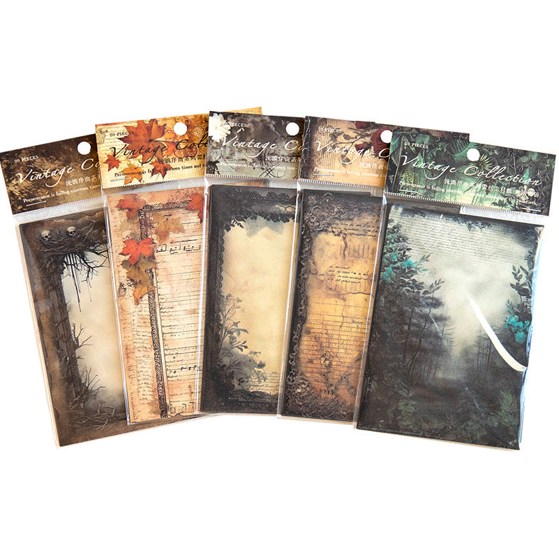 20 sheets Vintage Scrapbook Paper LLXQ
