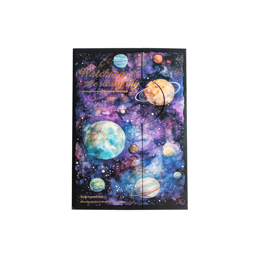 30 Pcs Galexy Scraobook Paper SWXK