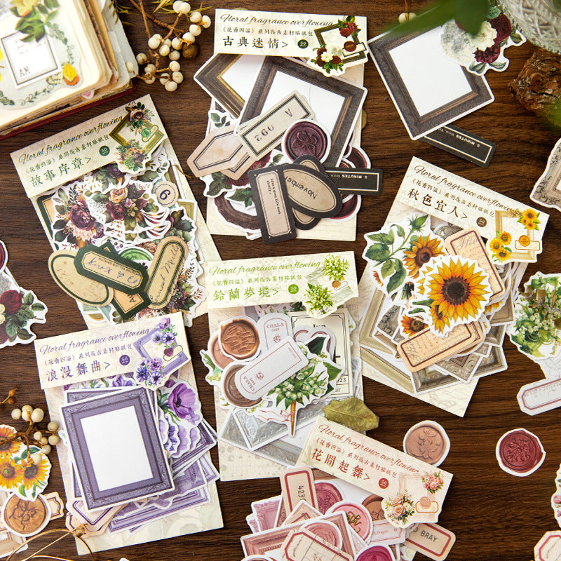 50pcs Vintage Stickers HXSY