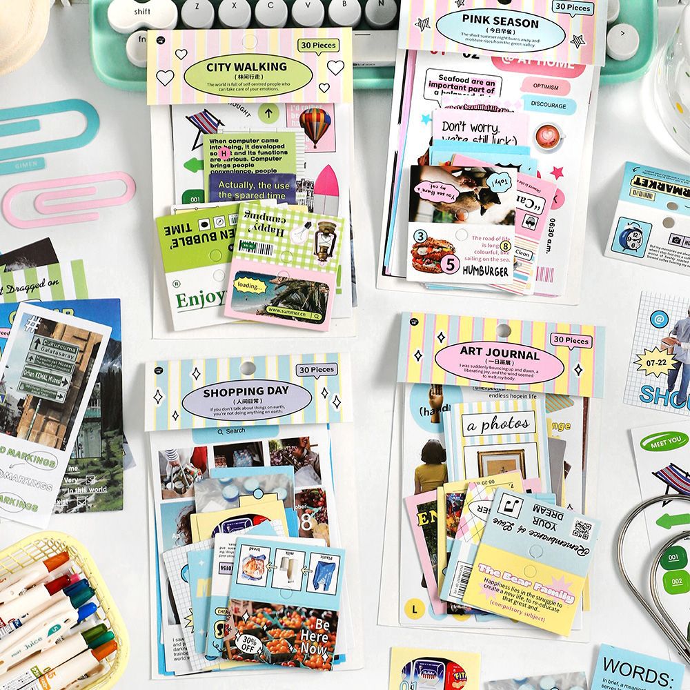 30pcs Scrapbook Paper BFMH
