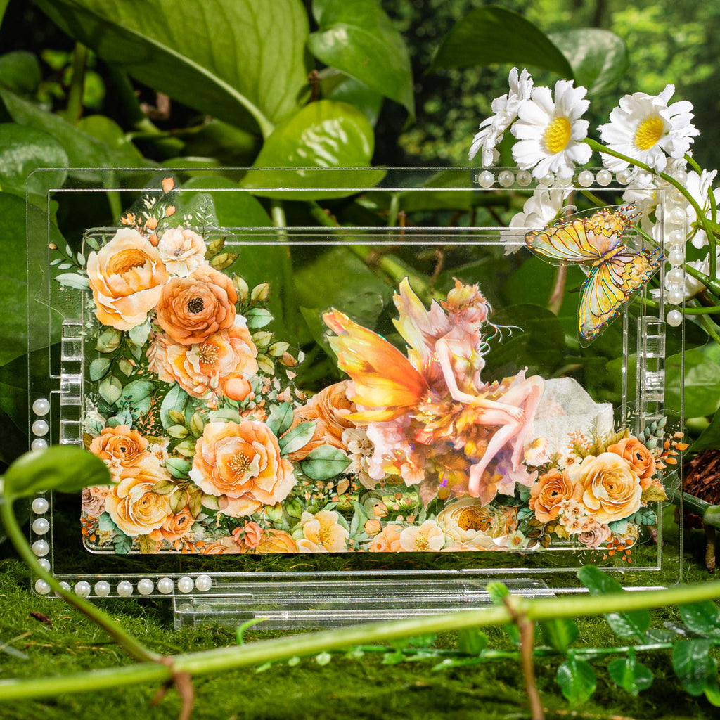 10pcs Flower Fairy PET Stickers SZHS