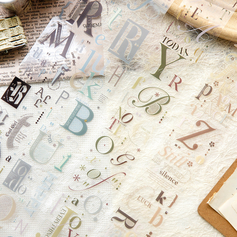 1 Rolls Words PET Tape WZDB