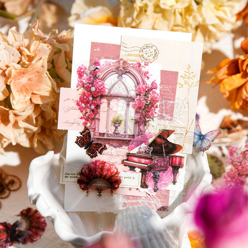30 Pcs Baroque Theme PET Stickers LMBKL