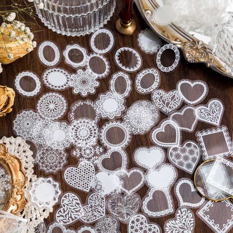 Lianla Lace PET Stickers