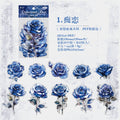 10pcs Vintage Rose Stickers WXMG