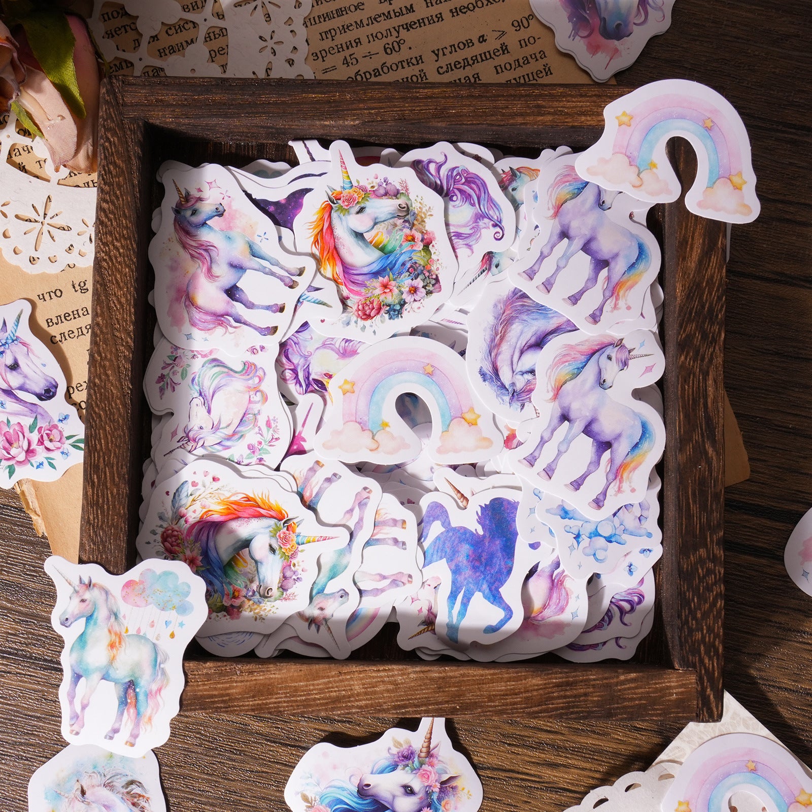 46pcs Unicorn Stickers CHDJS