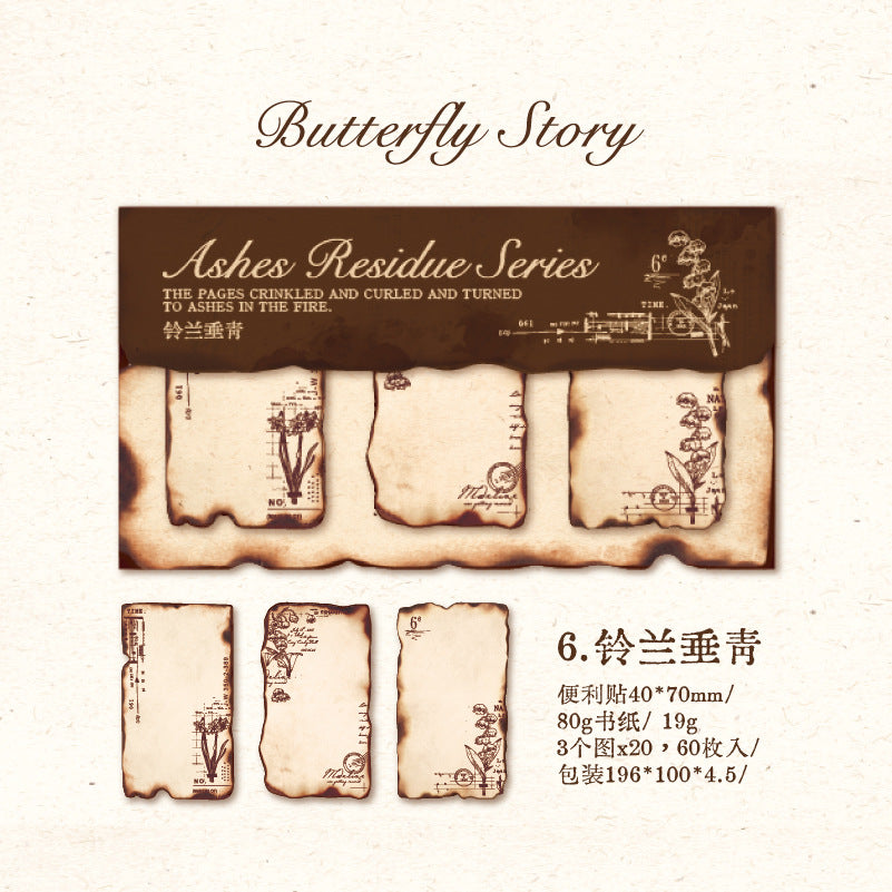 60 Pcs Vintage Notepad HJYY