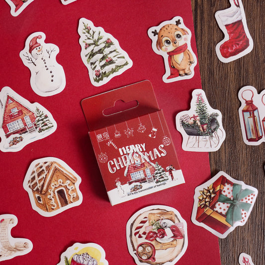 46PCS Christmas Stickers KXSD