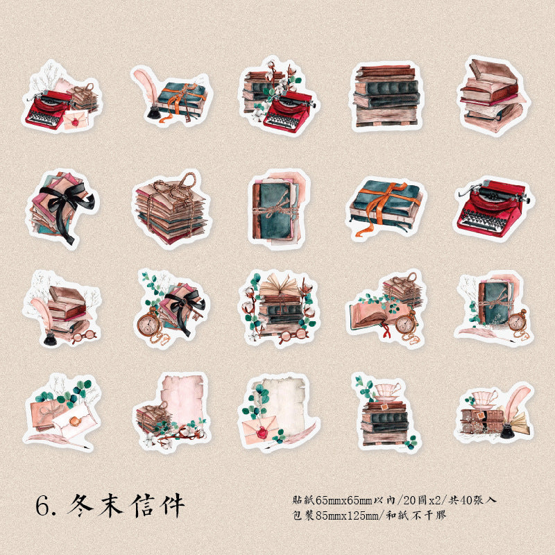 40pcs Scrapbook Stickers SYCY