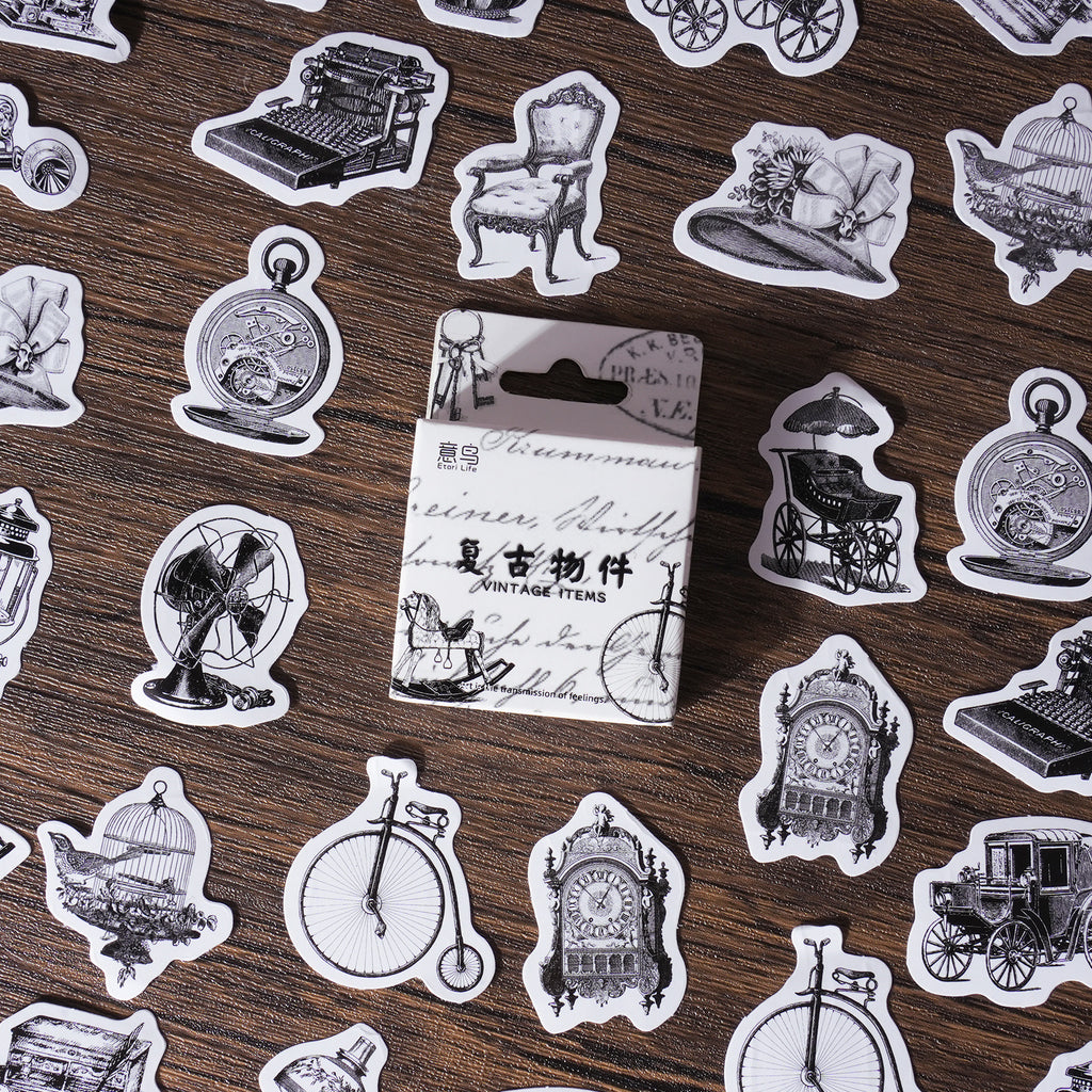 46pcs Old Time Stickers FGWJ