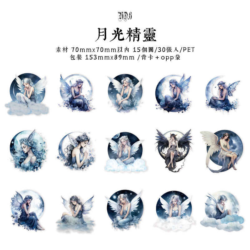 30 Pcs Fariy Tale PET Stickers DYJL