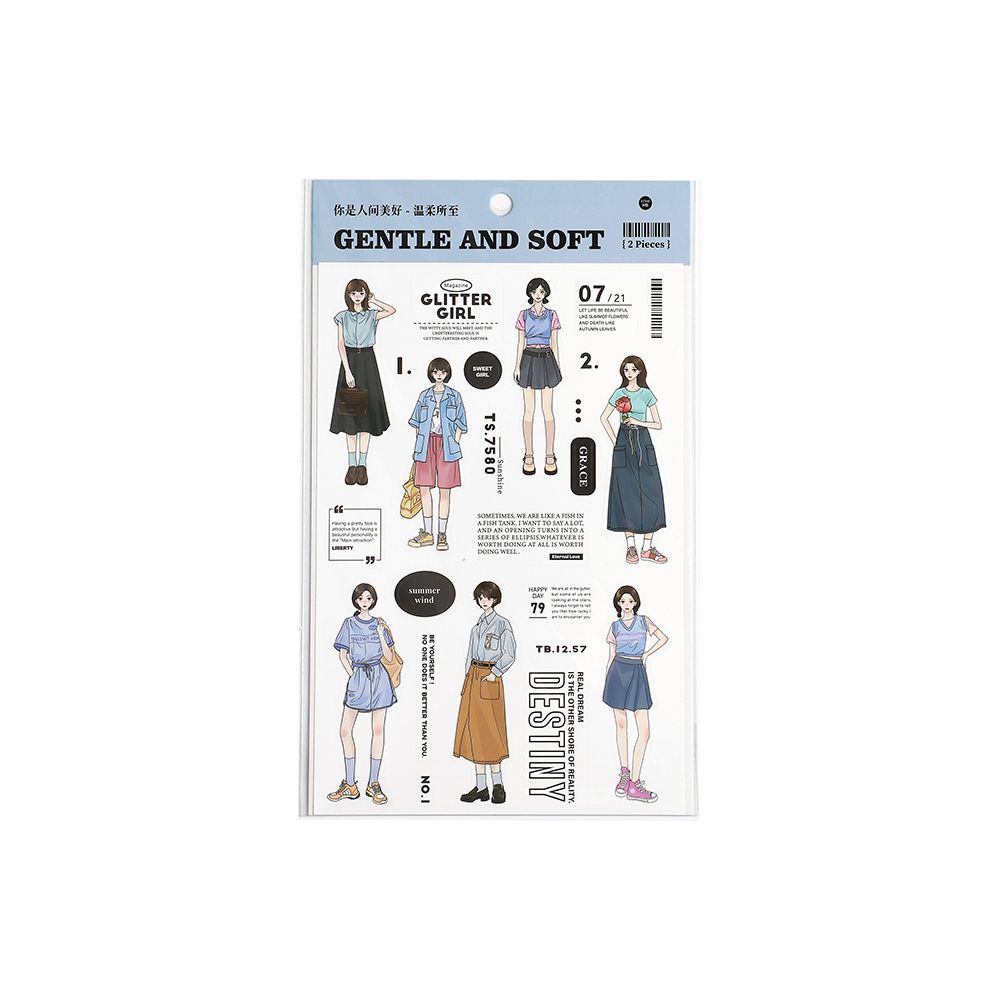 2 Sheets People Stickers RJMH