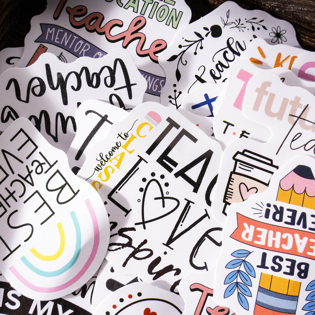 46pcs Teacher Stickers WZTY
