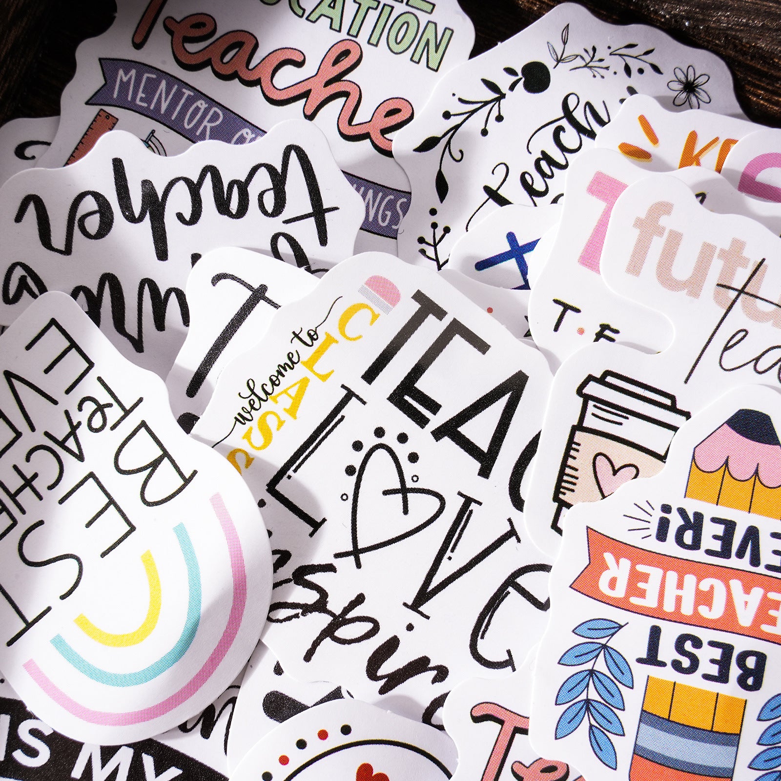 46pcs Teacher Stickers WZTY