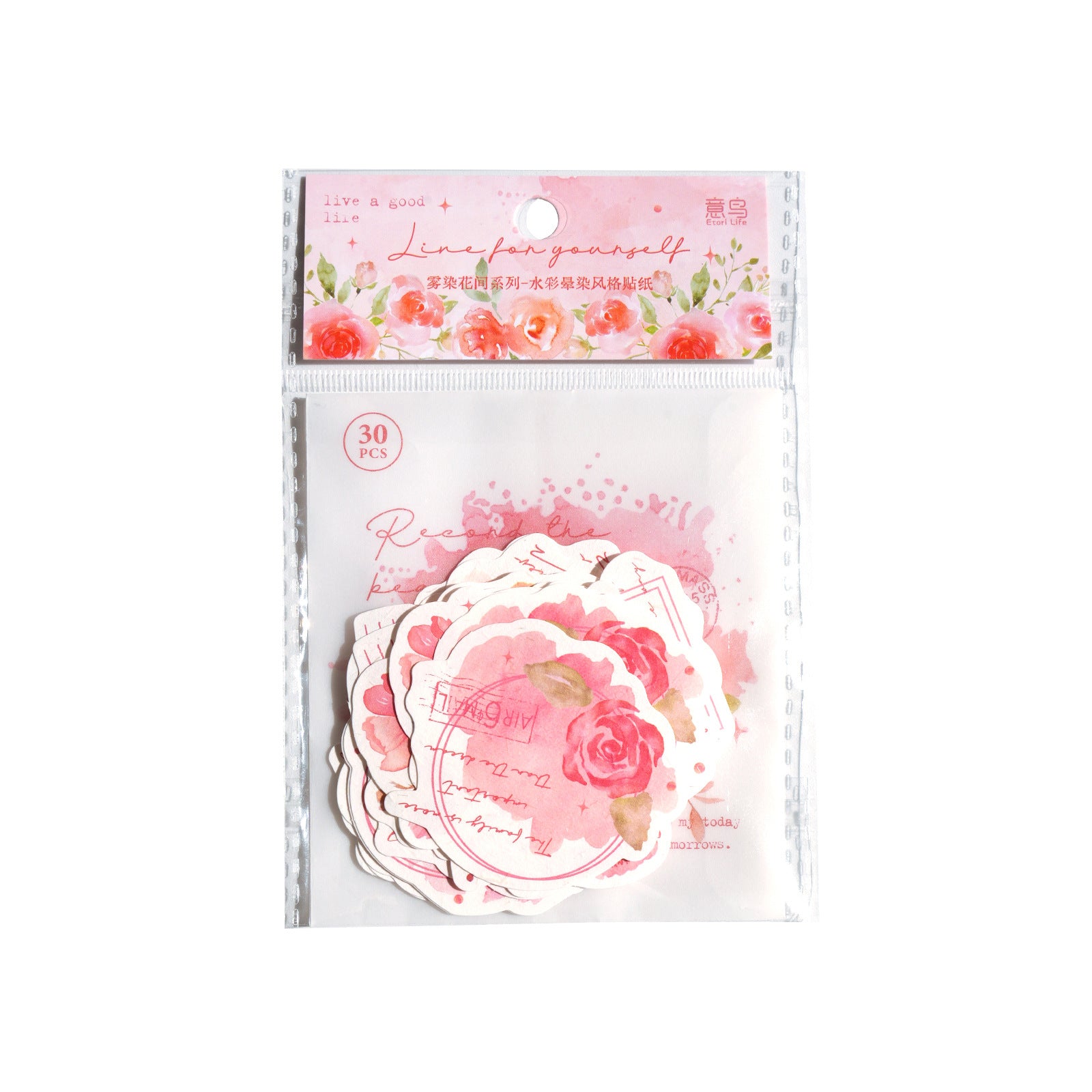 30pcs Flower Stickers WRHJ