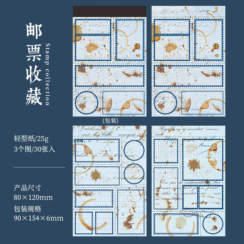 30pcs Vintage Notepad KFRJ
