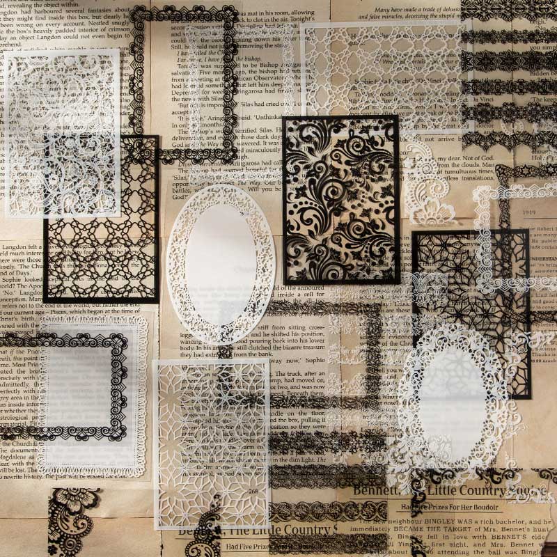 Leiha PET Lace Stickers Book