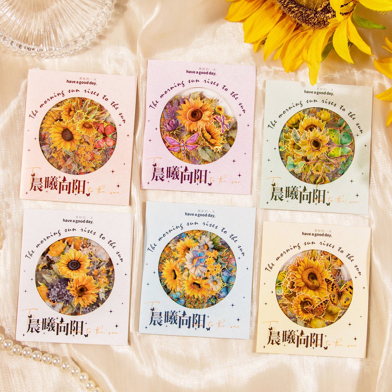 30pcs PET Flowers Stickers CXXY