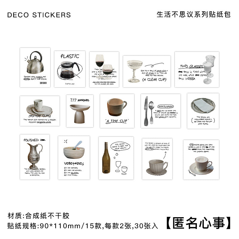 30 Pcs Stikers Pack SHBSY