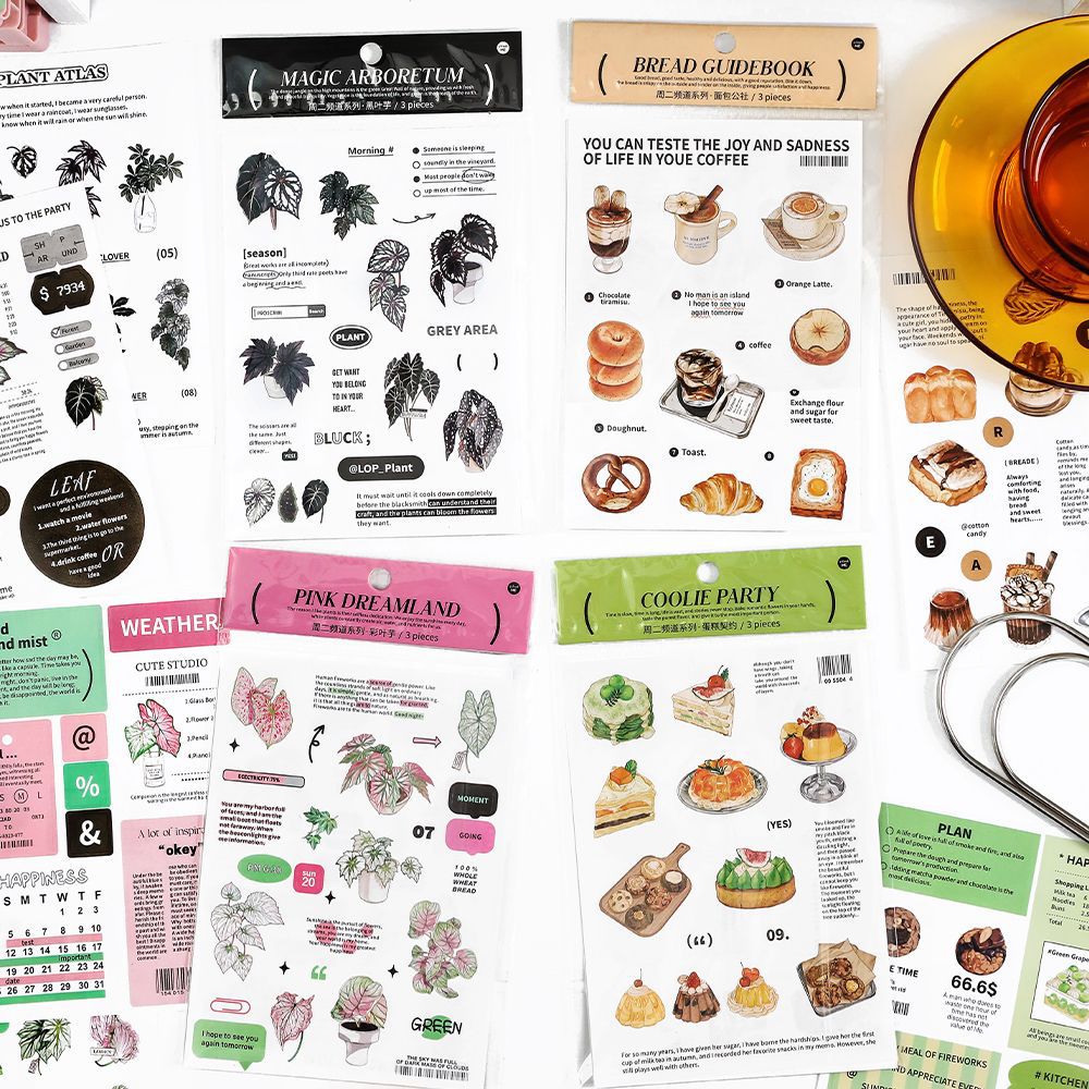3 Sheets Live Stickers ZEPD