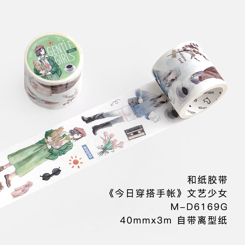 1 Roll Girl Washi Stickers JRCD