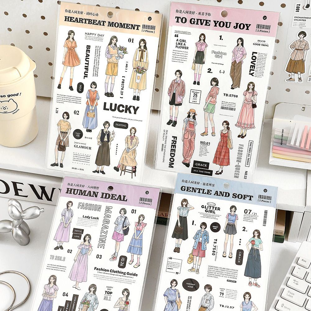 2 Sheets People Stickers RJMH