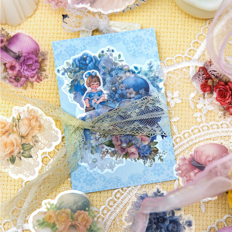 20Pcs Flower PET Stickers HXMMWH