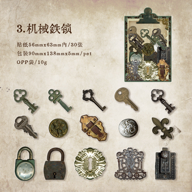 30pcs Old Time Stickers GYXZ